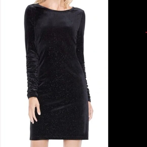 Vince Camuto Dresses & Skirts - Vince Camuto Metallic Sparkle Velvet Dress - XS